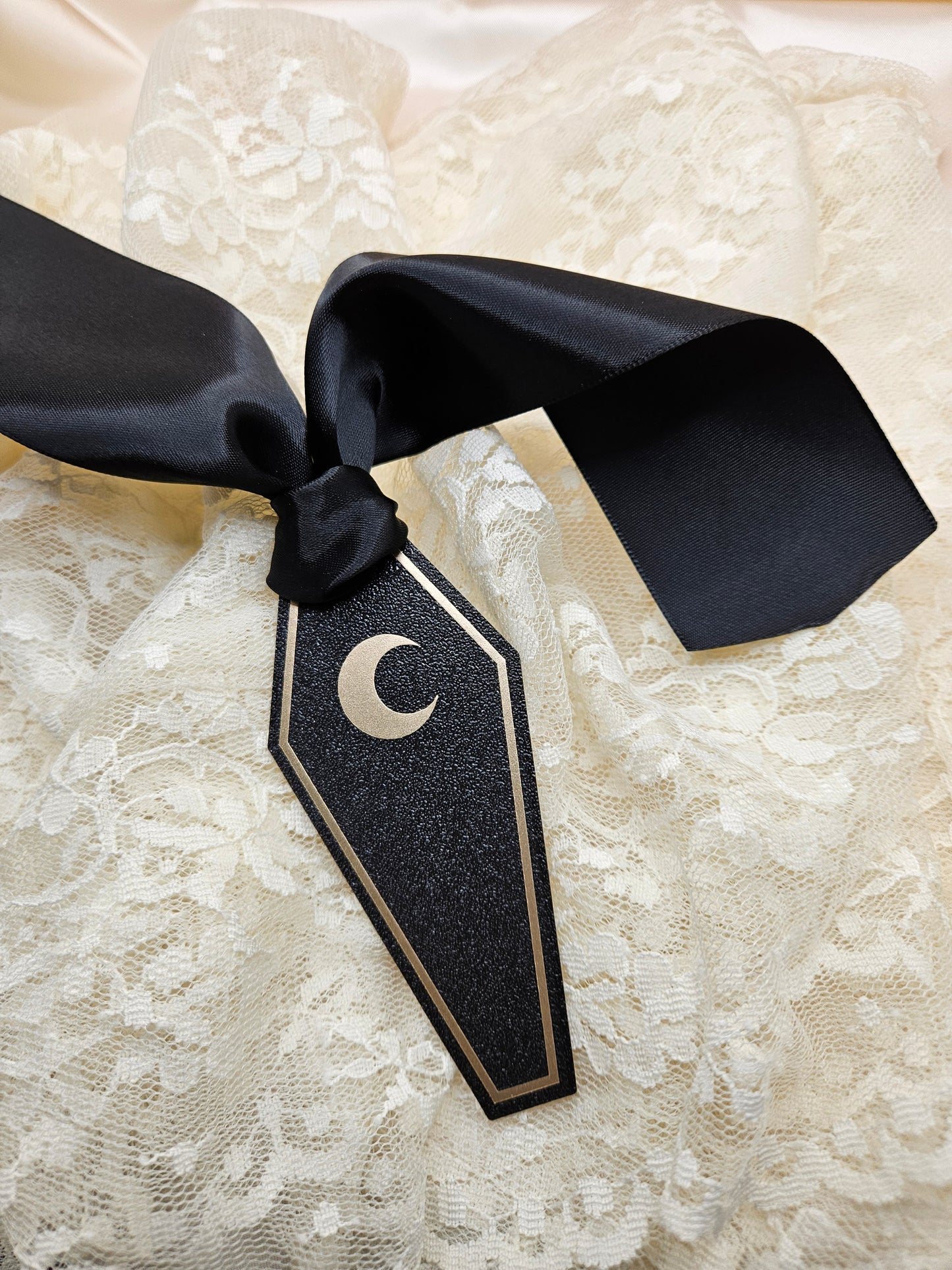 Handmade Gothic Coffin Bookmark